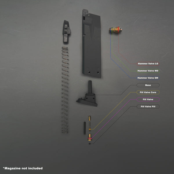 KJW P229 / KP-02 Series O-Ring Replacement kit for Green Gas airsoft magazine