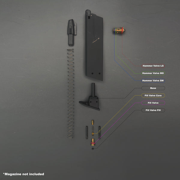 KJW CZ75 / KP-09 Series O-Ring Replacement kit for Green Gas airsoft magazine