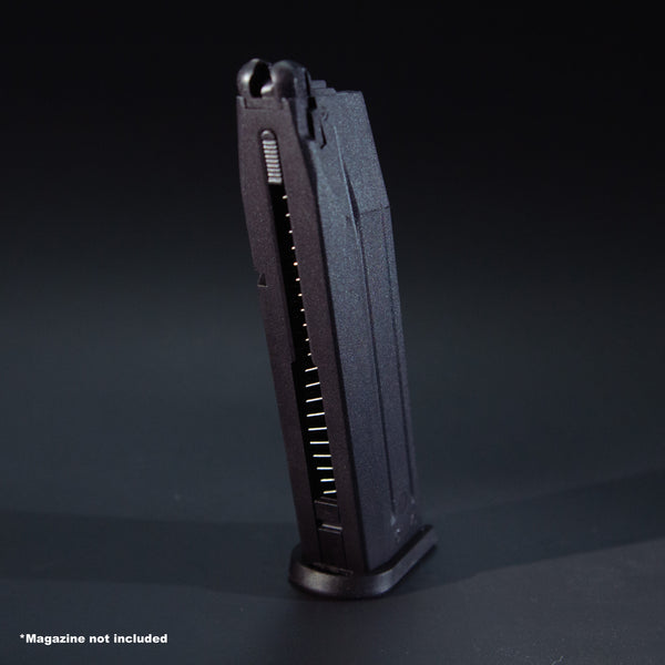 Front view of KJW CZ75 P-09 green gas magazine