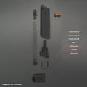 Exploded view of KJW CZ75 SP-01 green gas magazine with O-ring placement
