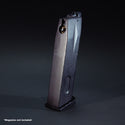 Rear view of KJW M9 GBB airsoft magazine