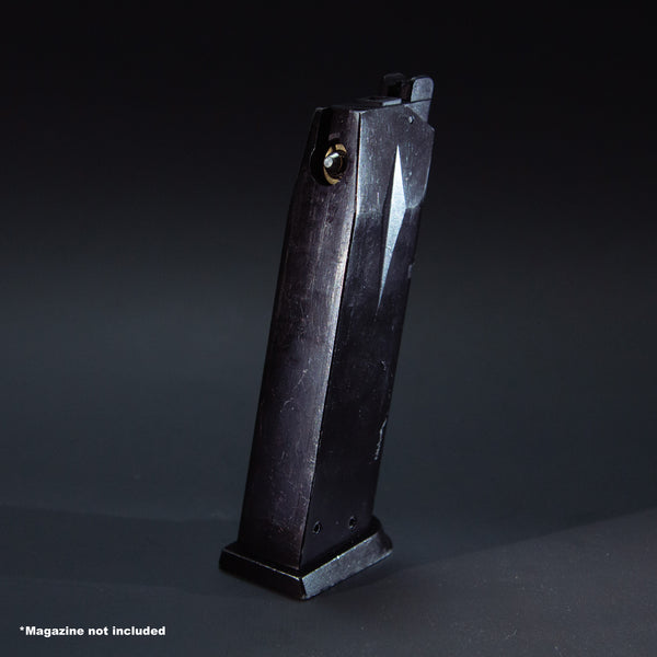 Rear view of KJW KP-01 / P226 airsoft magazine