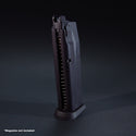 Front view of KJW P229 KP-02 green gas airsoft magazine