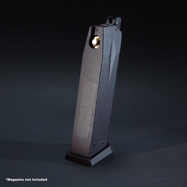 Rear view of KJW P229 KP-02 GBB airsoft magazine