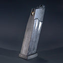 Rear view of Tokyo Marui MK23 airsoft magazine – GBB green gas type