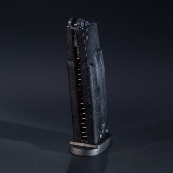 Tokyo Marui MK23 airsoft green gas magazine – full view upright