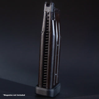 Front view of Tokyo Marui Hi-Capa green gas airsoft magazine