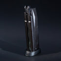 Front view of Tokyo Marui HK45 green gas airsoft magazine