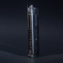 Front view of Tokyo Marui M45A1 green gas airsoft magazine