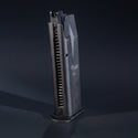 Front view of Tokyo Marui P226 E2 GBB green gas airsoft magazine