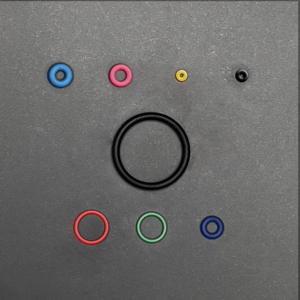 Color-coded O-rings included in the Tokyo Marui P226 E2 rebuild kit