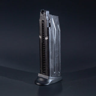 Front view of Tokyo Marui USP Compact green gas airsoft magazine