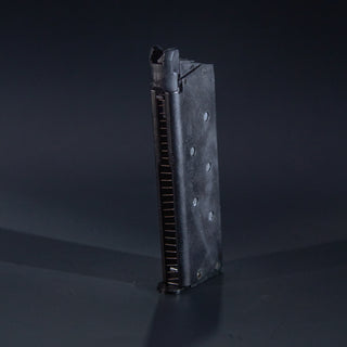 Front view of Tokyo Marui V10 green gas airsoft magazine