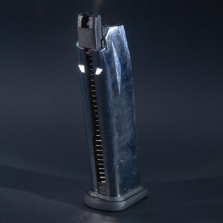 Front view of Tokyo Marui XDM40 green gas airsoft magazine