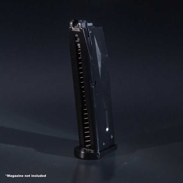 Front view of WE M92 green gas airsoft GBB magazine