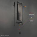 Exploded diagram showing internal O-rings and components of WE P38 GBB magazine