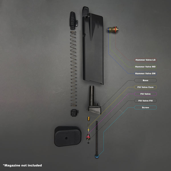 EMG / Cybergun Canik x Salient Arms TP9 and AW Custom CA Series O-Ring Replacement kit for Green Gas airsoft magazine