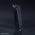 Front view of AW Custom VX7 and VX8 green gas airsoft magazine