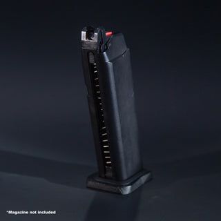 Front view of AW Custom VX7 and VX8 green gas airsoft magazine