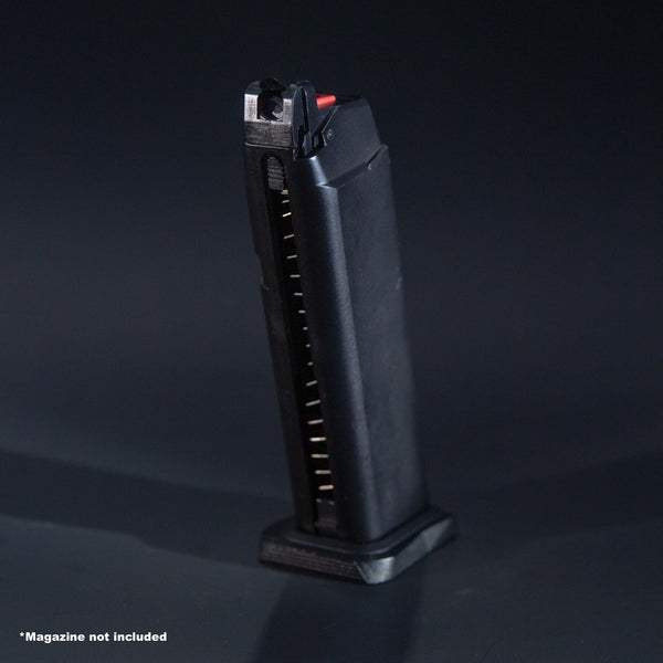 Front view of AW Custom VX7 and VX8 green gas airsoft magazine
