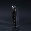 Front view of AW Custom VX9 green gas airsoft magazine