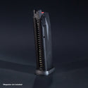 Front view of Cybergun SW Series and AW Custom SW Series green gas magazine