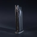 Front view of WE Big Bird green gas airsoft magazine