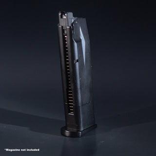 Front view of WE F226 green gas airsoft magazine