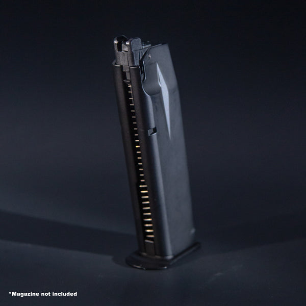 Front view of WE F226 MK25 green gas airsoft magazine
