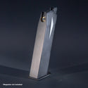 Rear view of WE F226 MK25 green gas airsoft magazine
