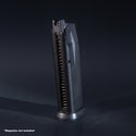 Front view of WE F228 green gas airsoft magazine