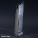 Rear view of WE Hi-Capa 5.1 green gas airsoft magazine