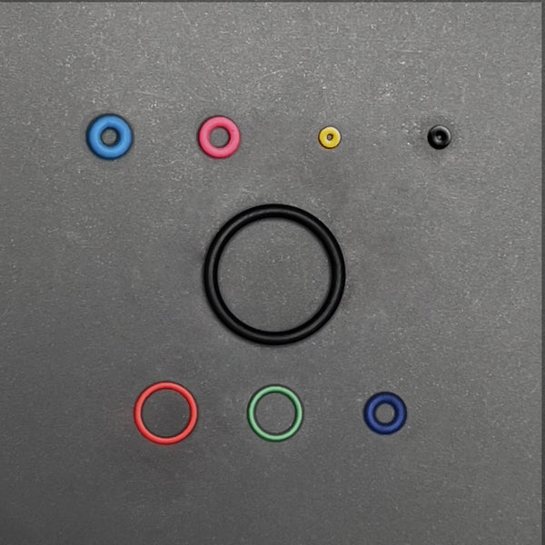 Color-coded O-ring layout for WE Hi-Capa 5.1 green gas magazine