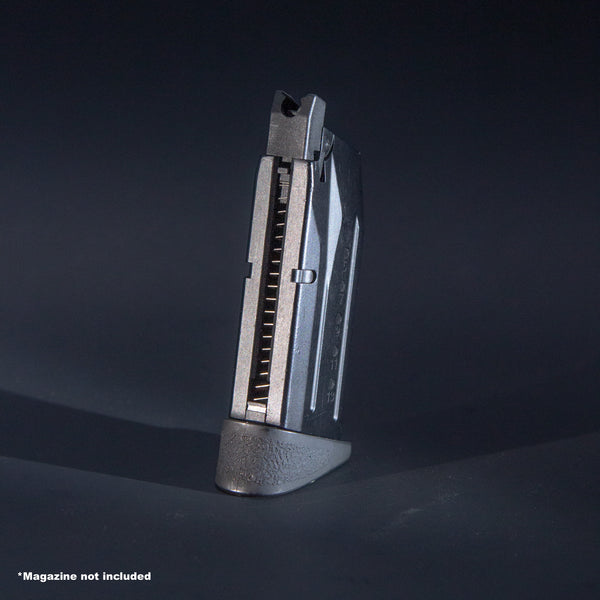 Front view of WE Little Bird green gas airsoft magazine