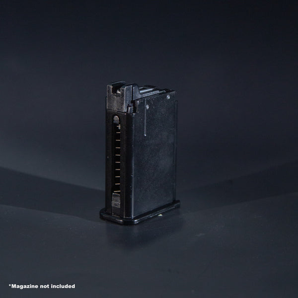 Front view of WE M712 green gas airsoft magazine