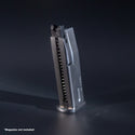 Front view of WE M92 Mini green gas airsoft magazine