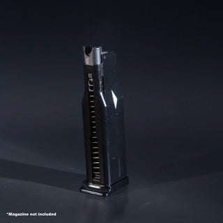 Front view of WE MK series green gas airsoft magazine

