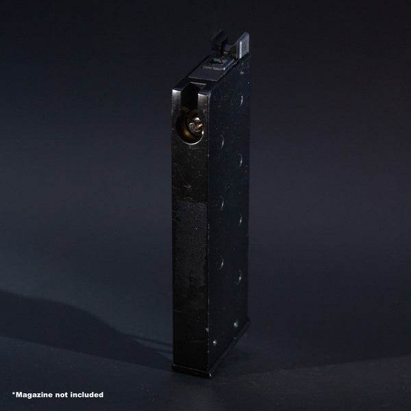 Rear view of WE TT-33 green gas airsoft magazine